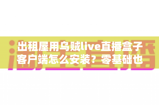 出租屋用乌贼live直播盒子客户端怎么安装？零基础也能上手的全流程安装配置实用指南