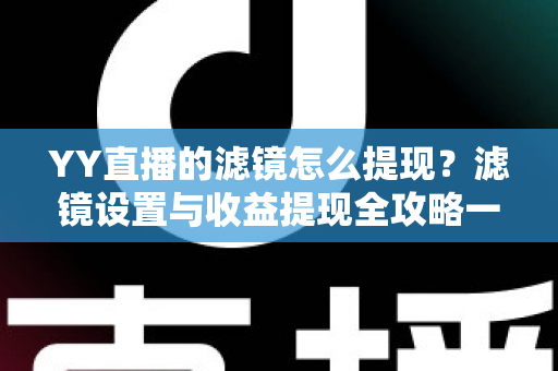 YY直播的滤镜怎么提现？滤镜设置与收益提现全攻略一文讲透