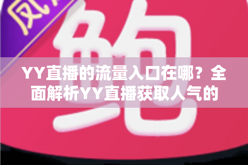 YY直播的流量入口在哪?全面解析YY直播获取人气的核心渠道与实用运营指南 YY直播的流量入口在哪?全面解析YY直播获取人气的核心渠道与实用运营指南
