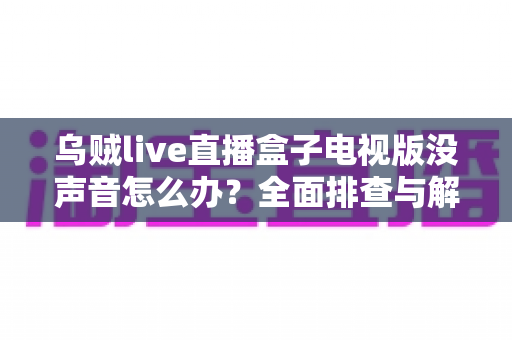 乌贼live直播盒子电视版没声音怎么办？全面排查与解决指南，轻松恢复清晰音效