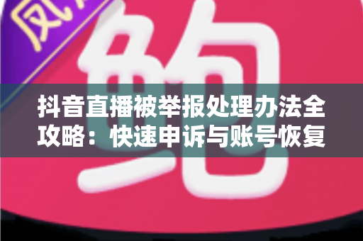 抖音直播被举报处理办法全攻略:快速申诉与账号恢复的实用指南 抖音直播被举报处理办法全攻略:快速申诉与账号恢复的实用指南