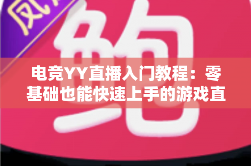 电竞YY直播入门教程:零基础也能快速上手的游戏直播全攻略 电竞YY直播入门教程:零基础也能快速上手的游戏直播全攻略