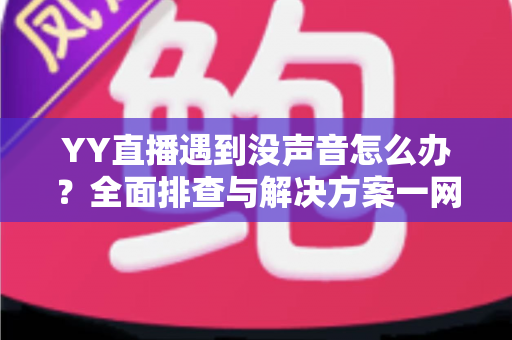 YY直播遇到没声音怎么办？全面排查与解决方案一网打尽