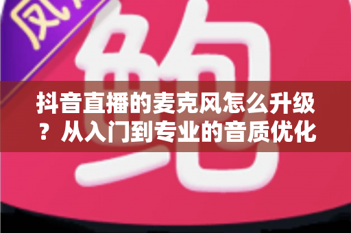 抖音直播的麦克风怎么升级？从入门到专业的音质优化全攻略