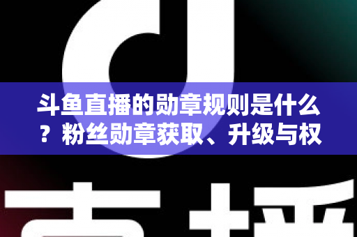 斗鱼直播的勋章规则是什么?粉丝勋章获取、升级与权益全攻略 斗鱼直播的勋章规则是什么?粉丝勋章获取、升级与权益全攻略