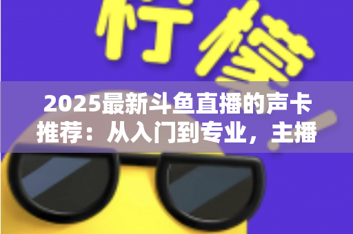 2025最新斗鱼直播的声卡推荐:从入门到专业,主播开播必备选购指南 2025最新斗鱼直播的声卡推荐:从入门到专业,主播开播必备选购指南