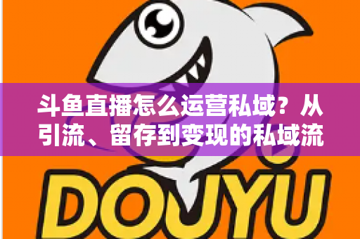 斗鱼直播怎么运营私域？从引流、留存到变现的私域流量运营全攻略