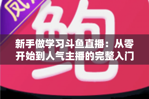 新手做学习斗鱼直播：从零开始到人气主播的完整入门指南