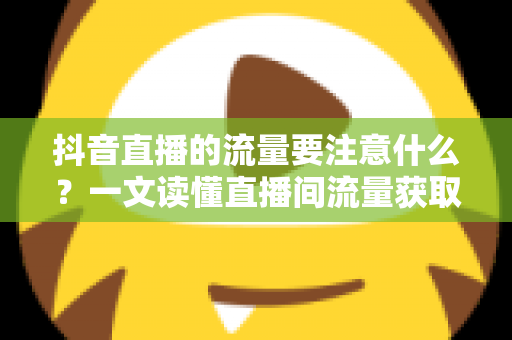 抖音直播的流量要注意什么?一文读懂直播间流量获取与运营核心要点 抖音直播的流量要注意什么?一文读懂直播间流量获取与运营核心要点
