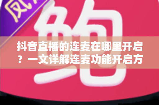 抖音直播的连麦在哪里开启？一文详解连麦功能开启方法与实用技巧，助你轻松玩转互动直播