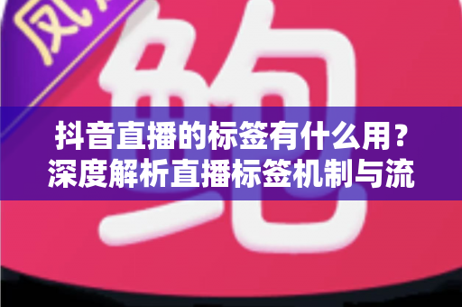 抖音直播的标签有什么用?深度解析直播标签机制与流量增长实战指南 抖音直播的标签有什么用?深度解析直播标签机制与流量增长实战指南