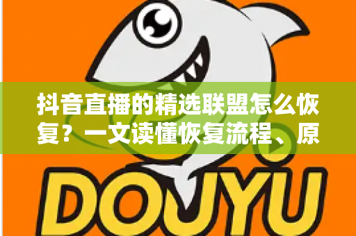 抖音直播的精选联盟怎么恢复？一文读懂恢复流程、原因分析与实用避坑指南