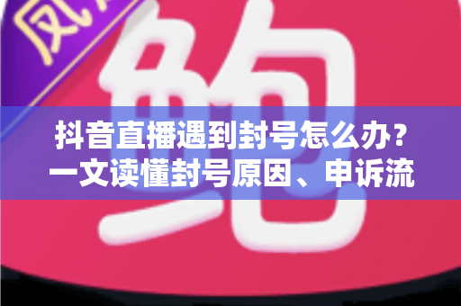 抖音直播遇到封号怎么办？一文读懂封号原因、申诉流程与预防策略