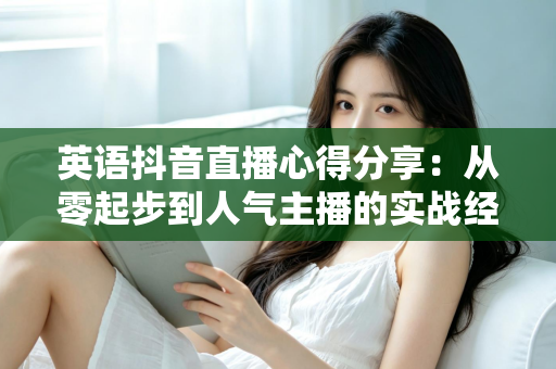 英语抖音直播心得分享：从零起步到人气主播的实战经验全攻略