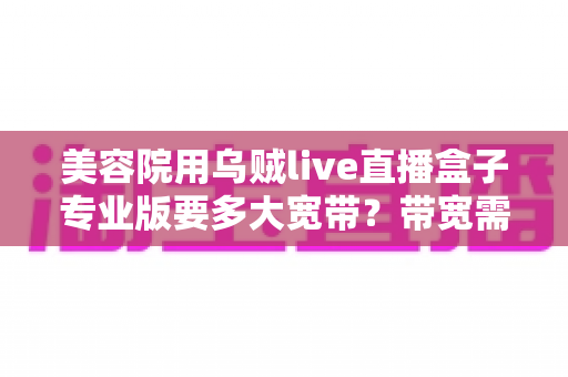 美容院用乌贼live直播盒子专业版要多大宽带?带宽需求全解析与配置指南 美容院用乌贼live直播盒子专业版要多大宽带?带宽需求全解析与配置指南