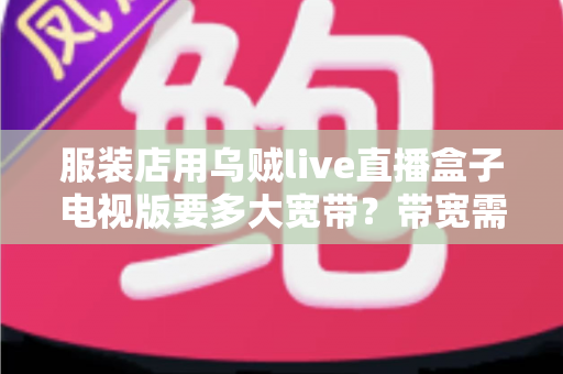 服装店用乌贼live直播盒子电视版要多大宽带？带宽需求、网络配置与避坑指南全解析