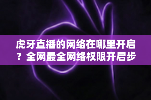 虎牙直播的网络在哪里开启？全网最全网络权限开启步骤与直播网络优化指南