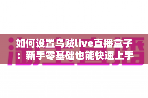 如何设置乌贼live直播盒子：新手零基础也能快速上手的完整安装配置指南