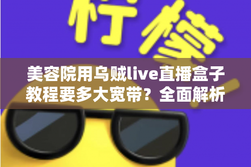 美容院用乌贼live直播盒子教程要多大宽带？全面解析带宽需求与直播设置指南