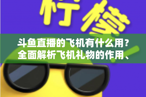 斗鱼直播的飞机有什么用?全面解析飞机礼物的作用、价值与使用指南 斗鱼直播的飞机有什么用?全面解析飞机礼物的作用、价值与使用指南