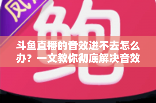 斗鱼直播的音效进不去怎么办?一文教你彻底解决音效加载失败的烦恼 斗鱼直播的音效进不去怎么办?一文教你彻底解决音效加载失败的烦恼