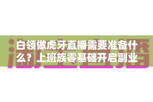 白领做虎牙直播需要准备什么?上班族零基础开启副业直播的全方位实战指南 白领做虎牙直播需要准备什么?上班族零基础开启副业直播的全方位实战指南