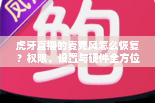 虎牙直播的麦克风怎么恢复?权限、设置与硬件全方位修复指南 虎牙直播的麦克风怎么恢复?权限、设置与硬件全方位修复指南