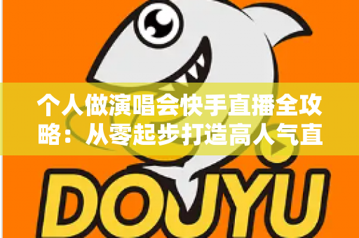 个人做演唱会快手直播全攻略：从零起步打造高人气直播间的实战指南