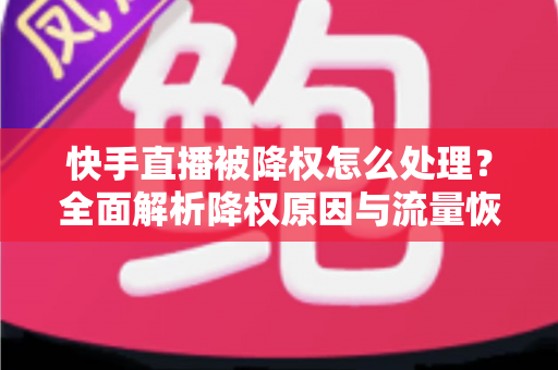 快手直播被降权怎么处理?全面解析降权原因与流量恢复全攻略 快手直播被降权怎么处理?全面解析降权原因与流量恢复全攻略