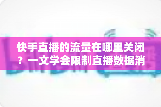 快手直播的流量在哪里关闭？一文学会限制直播数据消耗的完整操作指南