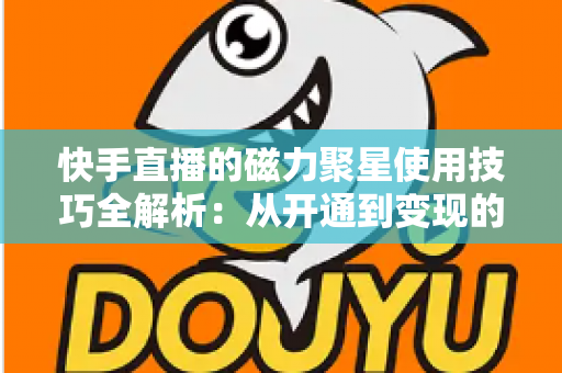 快手直播的磁力聚星使用技巧全解析:从开通到变现的高效运营指南 快手直播的磁力聚星使用技巧全解析:从开通到变现的高效运营指南