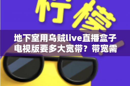 地下室用乌贼live直播盒子电视版要多大宽带？带宽需求全解析与实用优化指南