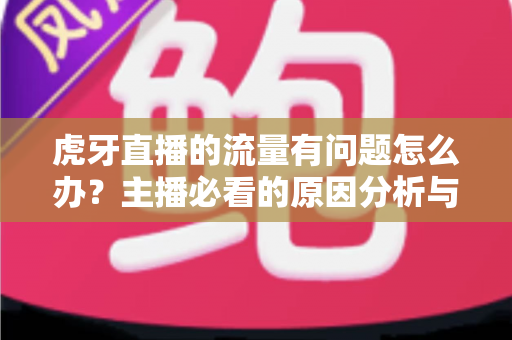 虎牙直播的流量有问题怎么办?主播必看的原因分析与流量提升全攻略 虎牙直播的流量有问题怎么办?主播必看的原因分析与流量提升全攻略