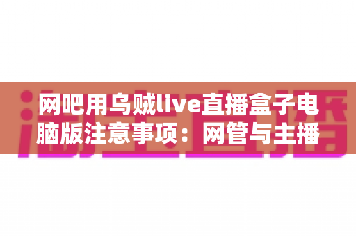 网吧用乌贼live直播盒子电脑版注意事项：网管与主播必看的完整避坑指南