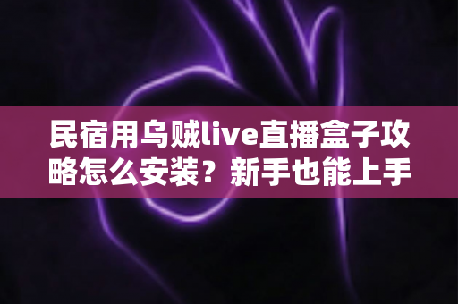民宿用乌贼live直播盒子攻略怎么安装？新手也能上手的民宿直播安装与运营全指南