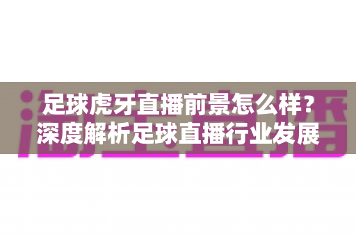 足球虎牙直播前景怎么样?深度解析足球直播行业发展趋势与机遇挑战 足球虎牙直播前景怎么样?深度解析足球直播行业发展趋势与机遇挑战