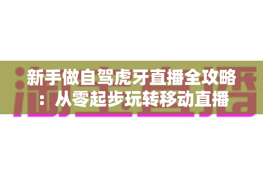 新手做自驾虎牙直播全攻略：从零起步玩转移动直播