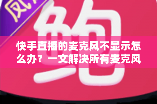 快手直播的麦克风不显示怎么办?一文解决所有麦克风故障难题 快手直播的麦克风不显示怎么办?一文解决所有麦克风故障难题