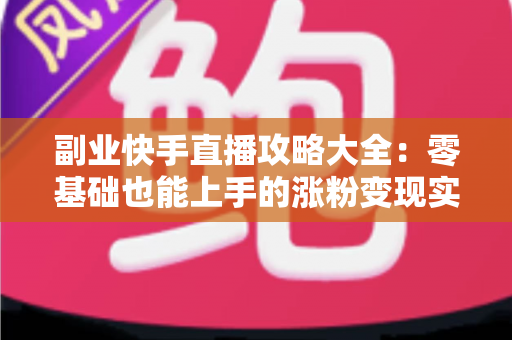 副业快手直播攻略大全：零基础也能上手的涨粉变现实战指南