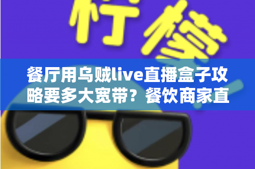餐厅用乌贼live直播盒子攻略要多大宽带？餐饮商家直播带宽配置完全指南