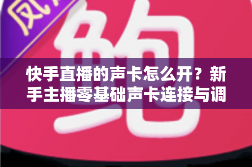 快手直播的声卡怎么开?新手主播零基础声卡连接与调试完全指南 快手直播的声卡怎么开?新手主播零基础声卡连接与调试完全指南