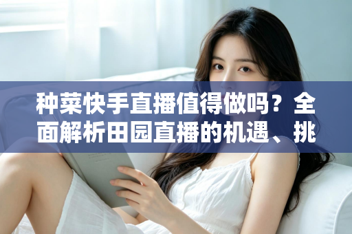 种菜快手直播值得做吗？全面解析田园直播的机遇、挑战与实操路径