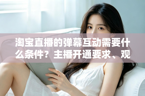 淘宝直播的弹幕互动需要什么条件？主播开通要求、观众参与门槛与提升技巧全解析