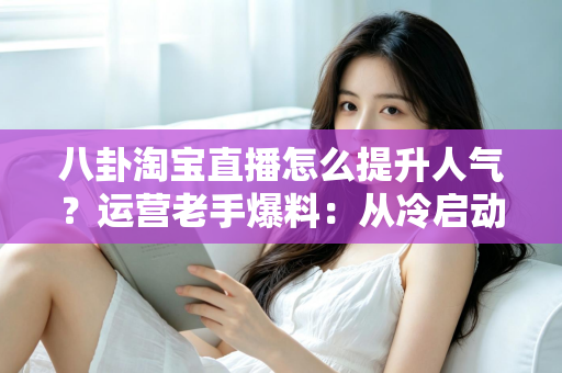 八卦淘宝直播怎么提升人气?运营老手爆料:从冷启动到爆款直播间的涨人气实战手册 八卦淘宝直播怎么提升人气?运营老手爆料:从冷启动到爆款直播间的涨人气实战手册