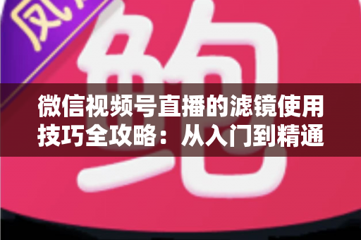 微信视频号直播的滤镜使用技巧全攻略:从入门到精通,打造高颜值、高转化的专业直播间 微信视频号直播的滤镜使用技巧全攻略:从入门到精通,打造高颜值、高转化的专业直播间