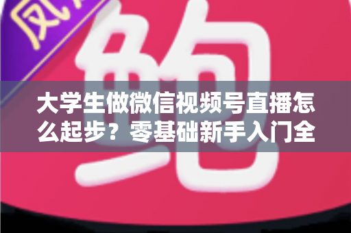 大学生做微信视频号直播怎么起步?零基础新手入门全攻略,从开播到涨粉一步到位 大学生做微信视频号直播怎么起步?零基础新手入门全攻略,从开播到涨粉一步到位