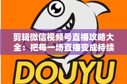 剪辑微信视频号直播攻略大全:把每一场直播变成持续涨粉的爆款素材库 剪辑微信视频号直播攻略大全:把每一场直播变成持续涨粉的爆款素材库