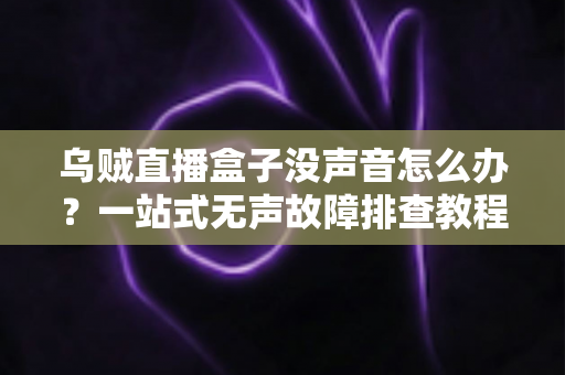乌贼直播盒子没声音怎么办？一站式无声故障排查教程与实用修复技巧