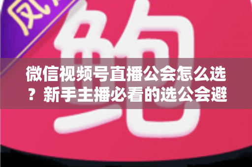 微信视频号直播公会怎么选？新手主播必看的选公会避坑指南与实用技巧