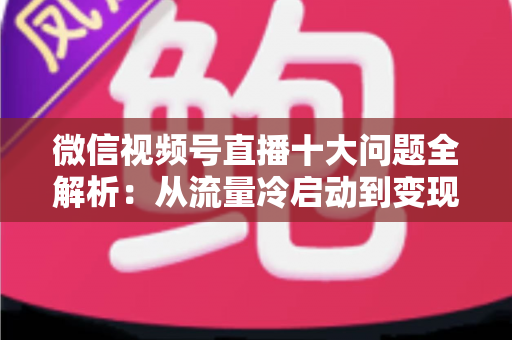 微信视频号直播十大问题全解析:从流量冷启动到变现困局的实战避坑指南 微信视频号直播十大问题全解析:从流量冷启动到变现困局的实战避坑指南
